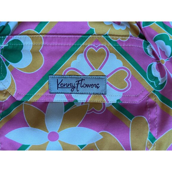 Kenny Flowers Multicolor Floral Swim Shorts Trunks Mens Size Small - Picture 3 of 7